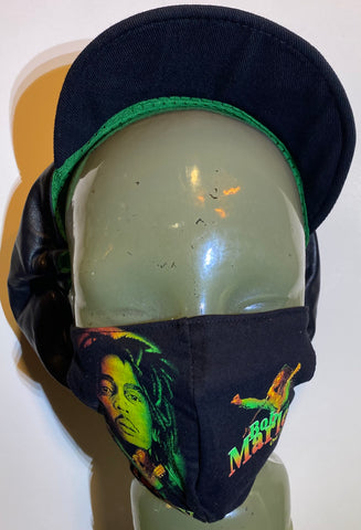 Bob Marley Singers Mask - Adult ( Glow In the Dark)