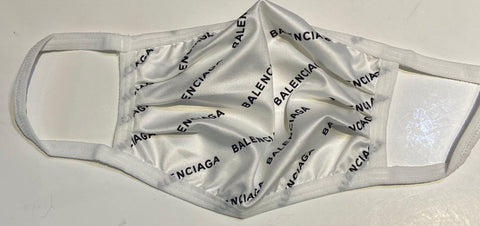 Adult Designer Mask ~ Balenciaga White with Black