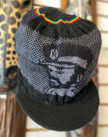 Black & White RGG Selassie I Rim Hat