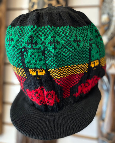 Black RGG Selassie I Rim Hat