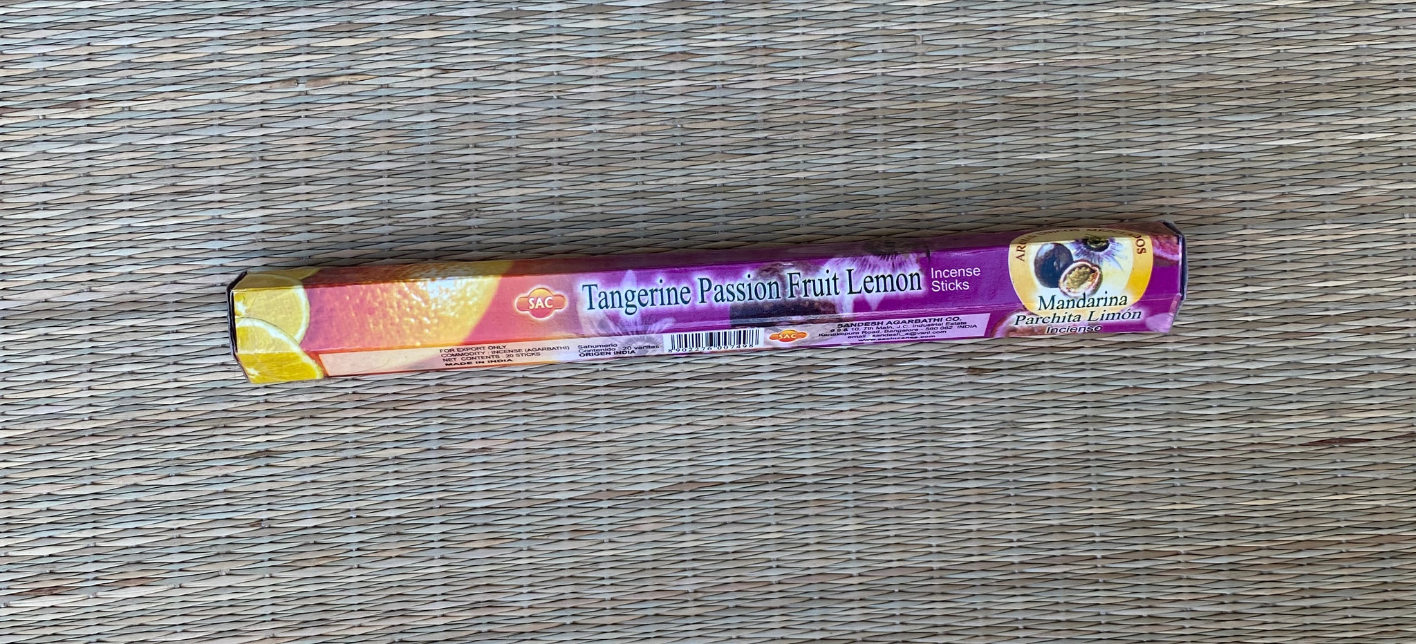 20 Tangerine passion fruit lemon incense sticks