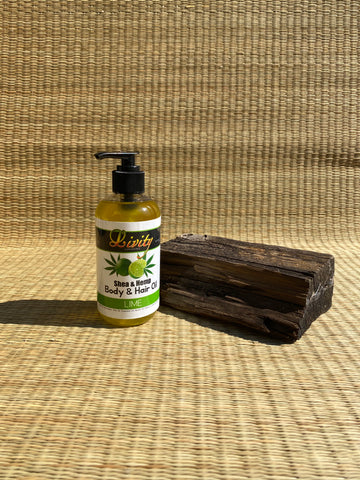 Lime (shea and hemp) body and hair oil