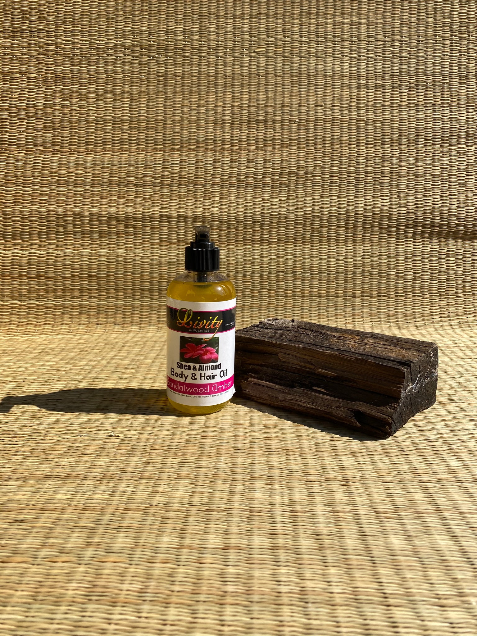 Sandalwood (shea and almond) body and hair oil